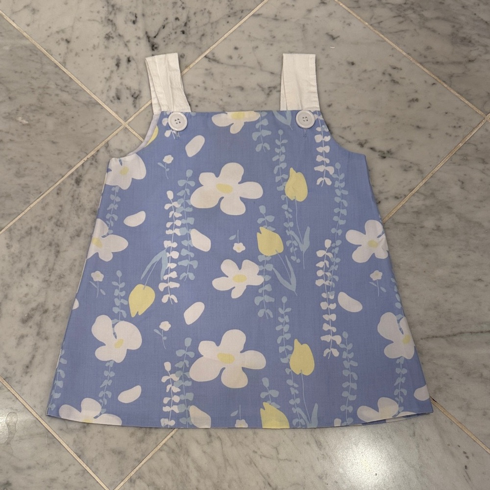 TBBC Beaufort Bonnet blue floral jumper dress 3T